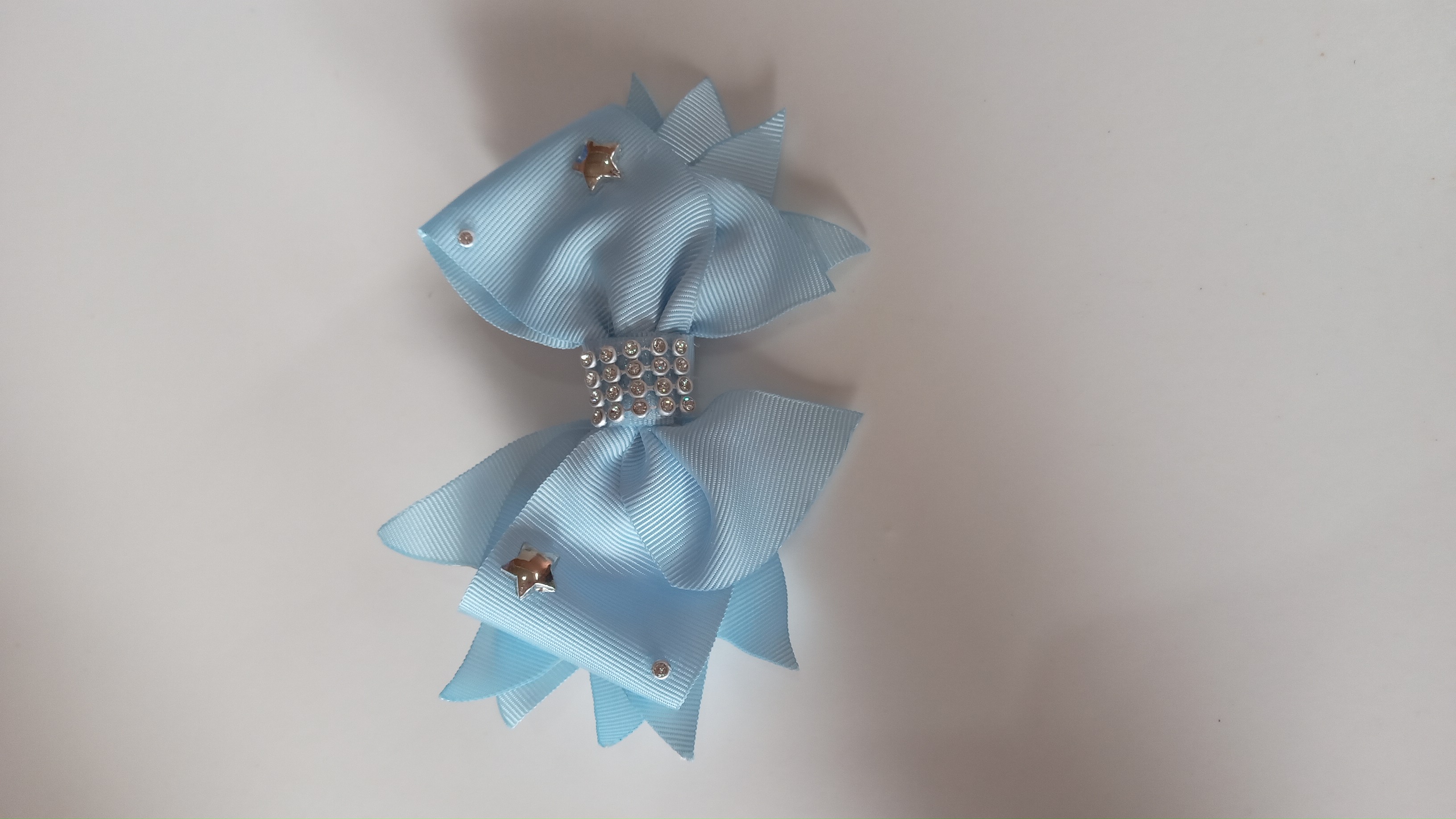 Laço de cabelo azul bebe