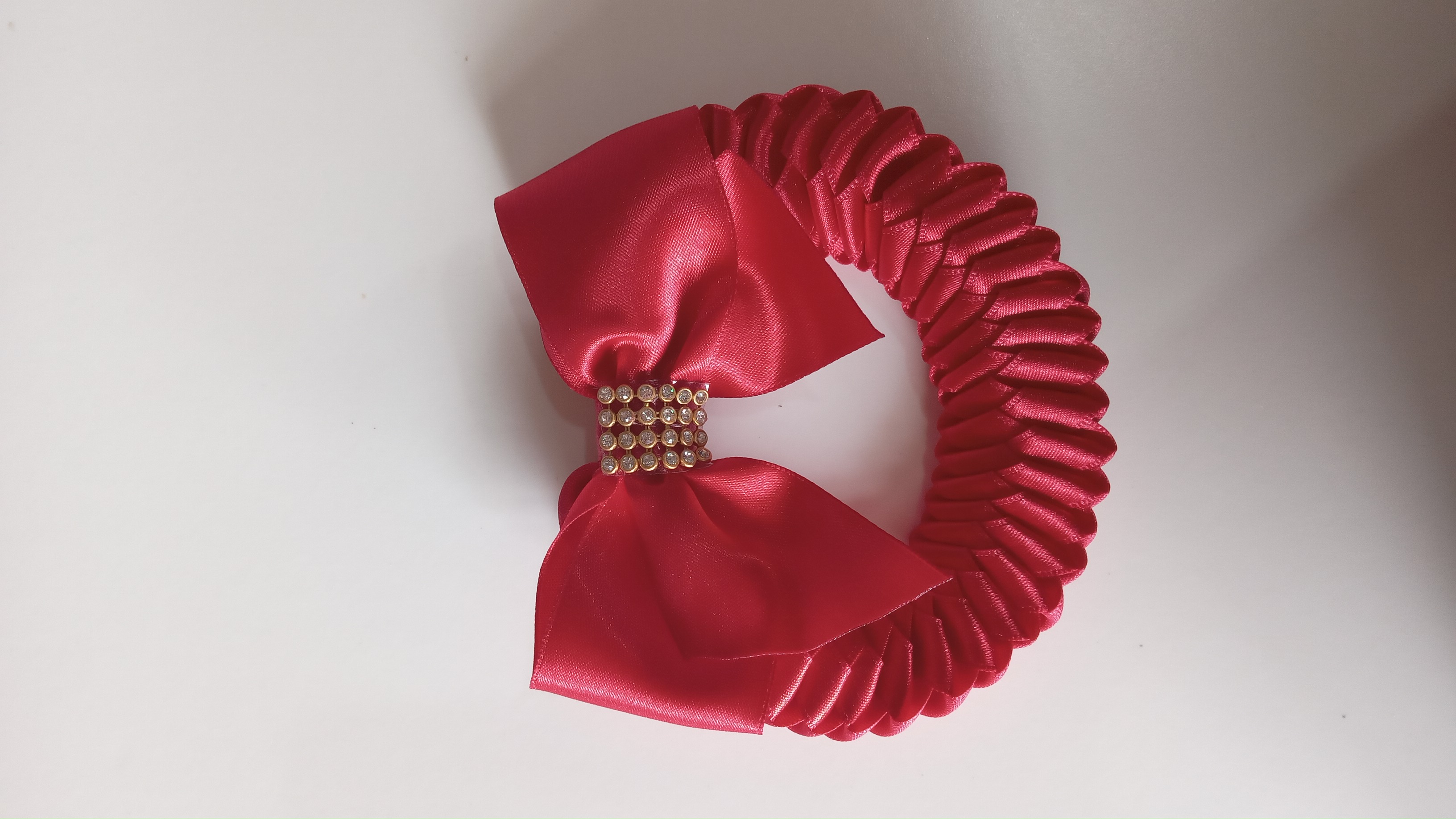 Faixa de cabelo transada vermelho